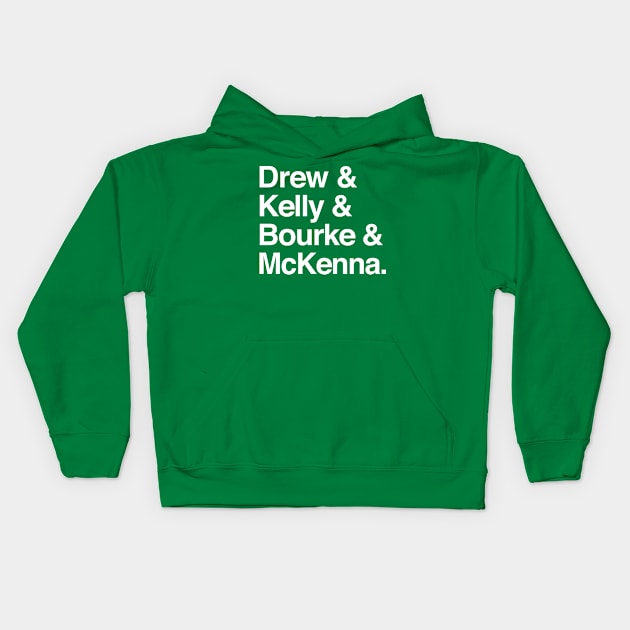 The Dubliners / Classic Line-Up Names List Kids Hoodie by feck!